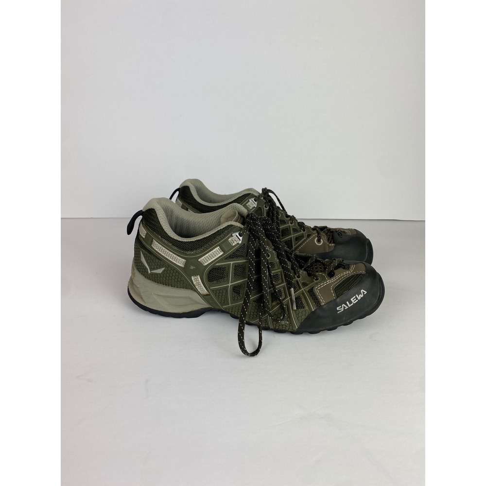 Salewa WS Wildfire Vent Hiking Shoes Green Womens 6.5 Vibram 63423-0955
